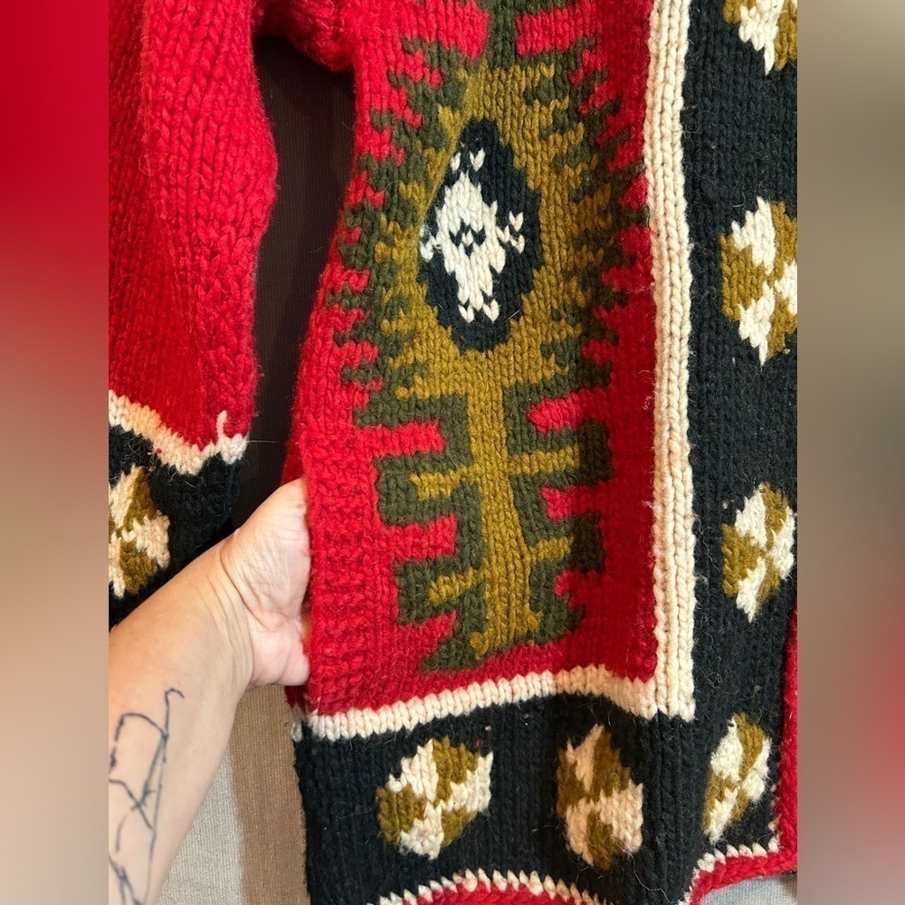 Handmade chunky sweater size L-XL - Picture 3 of 7